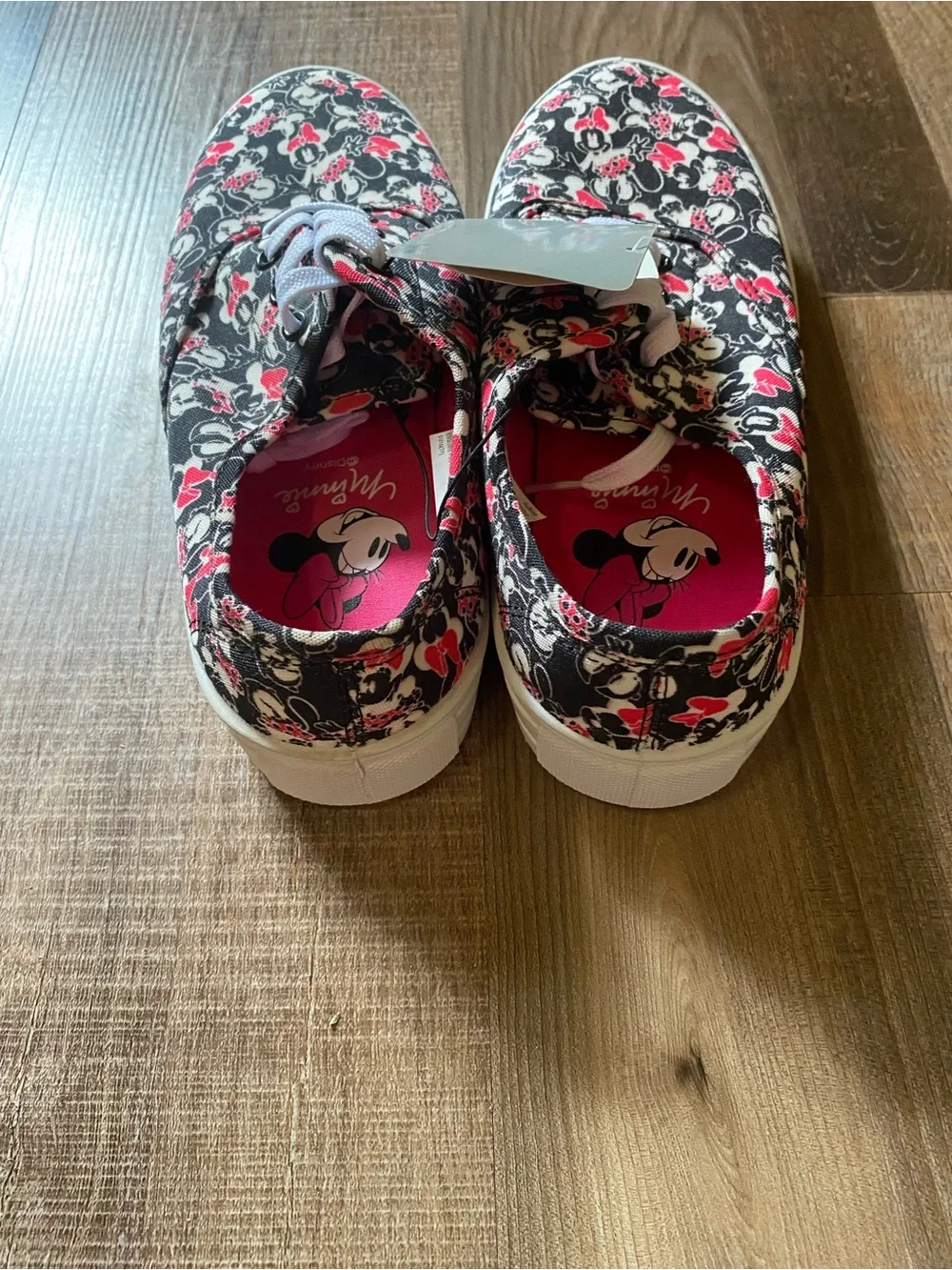 Disney Black and Pink Minnie Mouse Canvas Sneakers